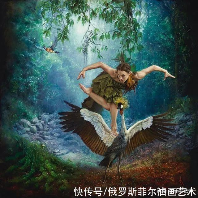 曼努克&自然野性!亚美尼亚女艺术家曼努克的唯美油画作品欣赏