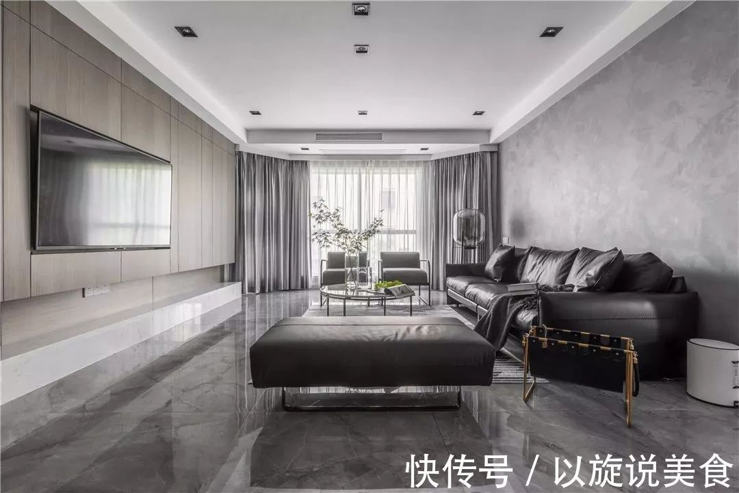 客厅|33款高级灰的客厅，简约空间的高级感