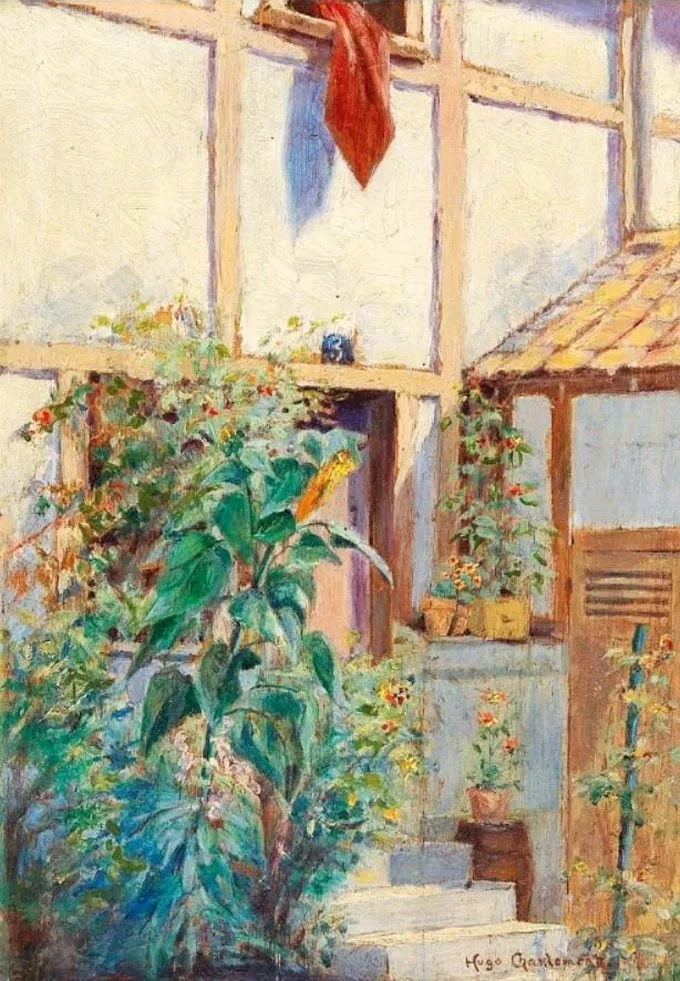 爱雨果!奥地利艺术大师,爱雨果·查勒蒙特的油画作品很清新自然!