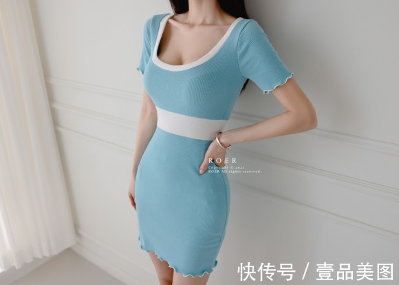 时尚|女神孙允珠高清时尚搭配:玄色碧蓝宝石粼波温婉包臀裙