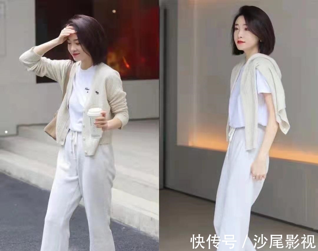 单品 “白色裤子”是最万能的单品,随手搭配都好洋气,人手必备神器