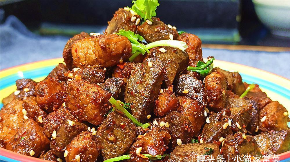 味道|一块猪肝一块瘦肉一起做成菜味道香辣,好吃过瘾,方法简单