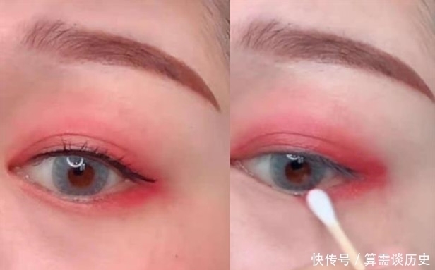 眼影|小姐姐把口红当眼影涂,原本以为效果丑爆,看完网友:简直美翻了!