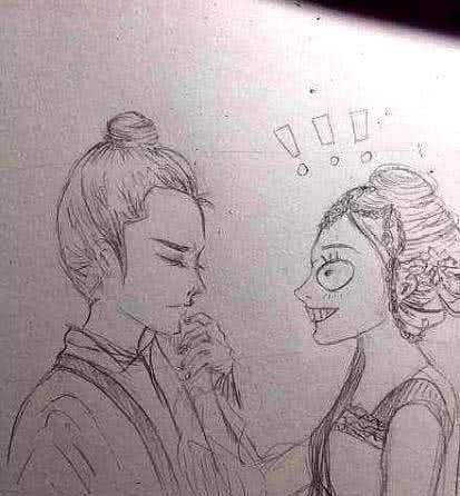 老师$有种“懒”叫画到一半不想画了,美术生任性收尾,让老师又气又笑