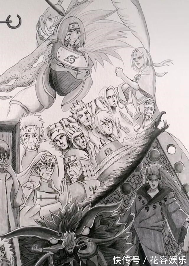 代火影|网友手绘一幅漩涡鸣人,拍卖1.4万,多人求购,网友:值这个价