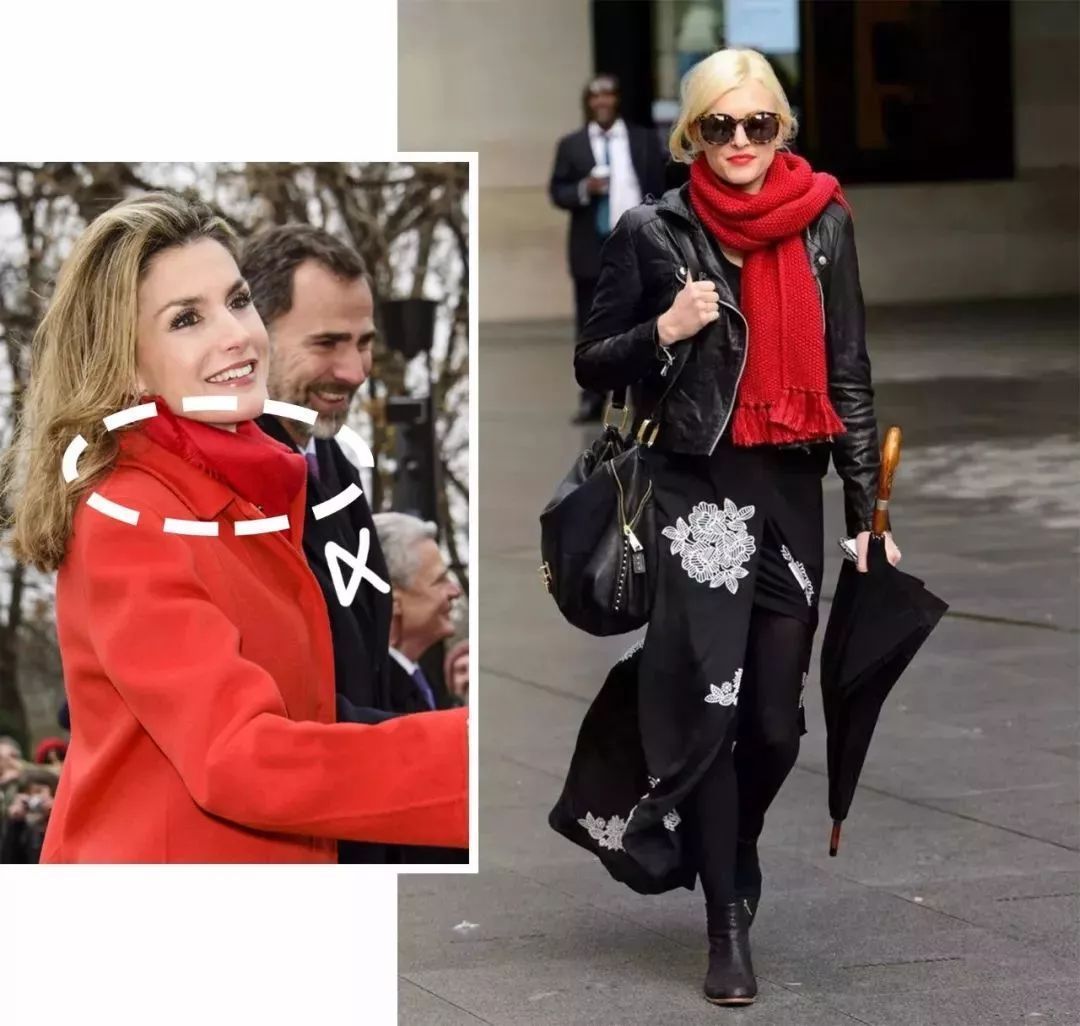 黑色 围巾别再绕脖子系啦,今年最流行的系法是这种!保暖又时髦!