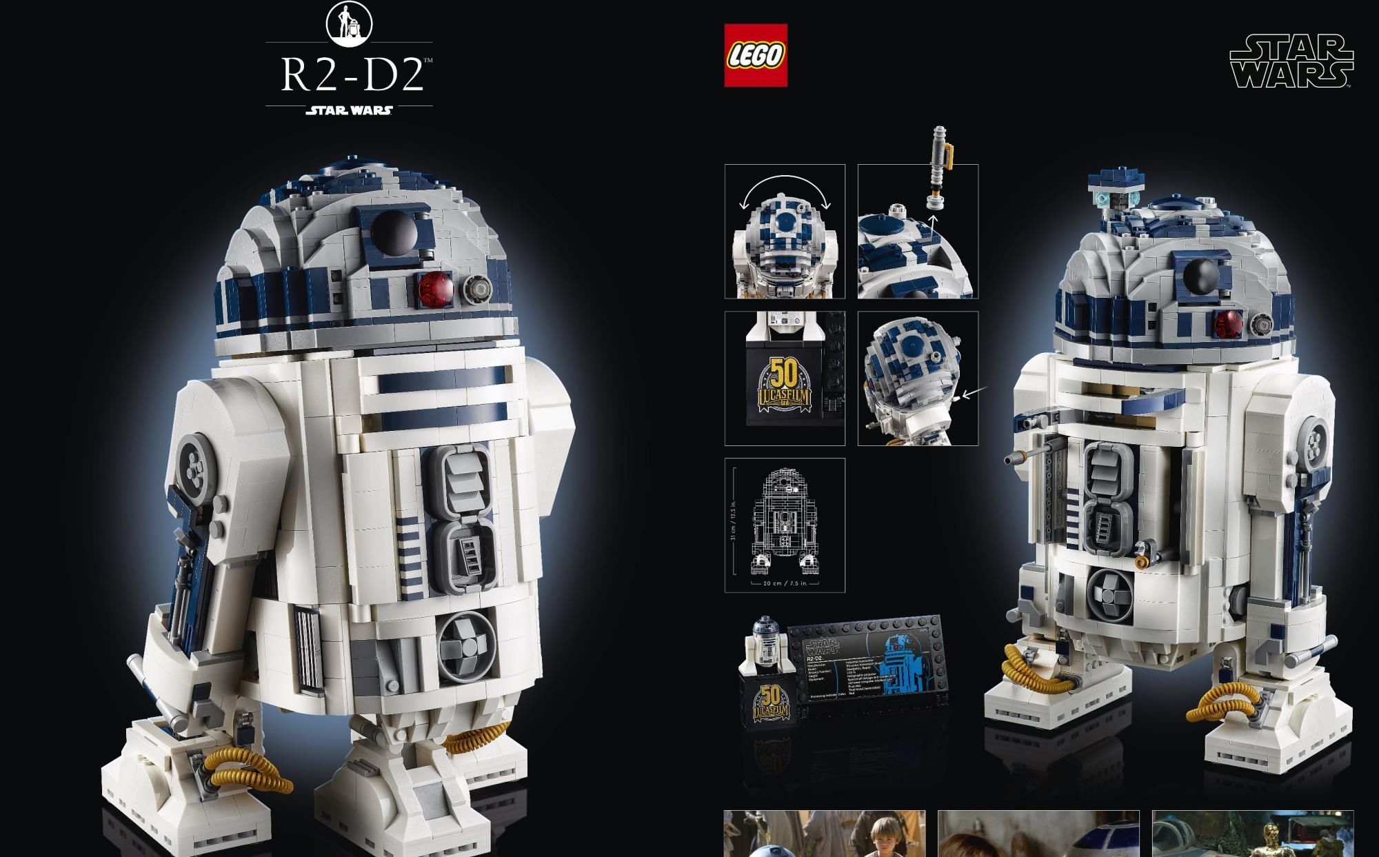 樂高發布紀念套裝 R2 D2 慶祝星戰製作公司成立50周年 中國熱點