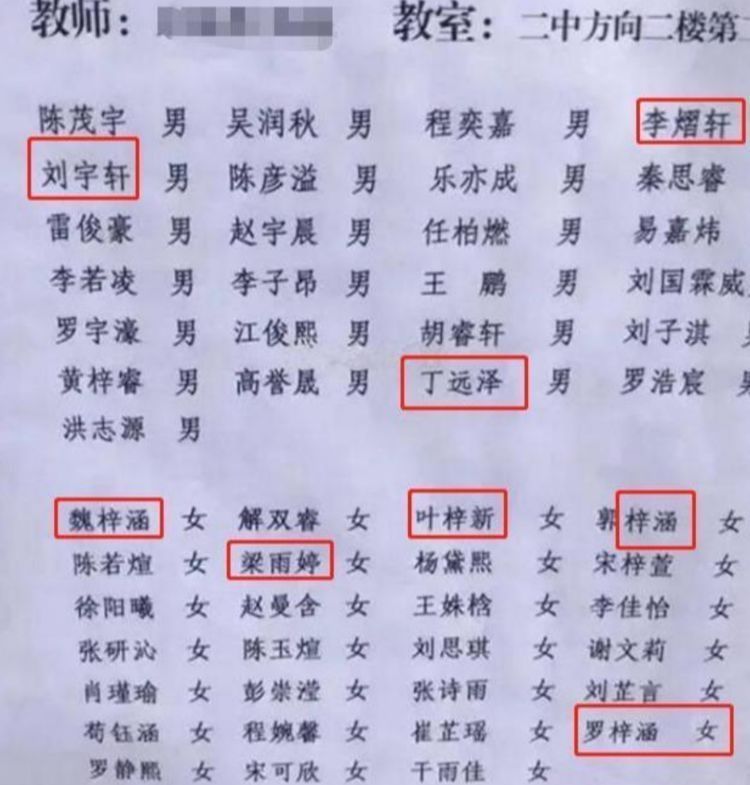幼儿园|幼儿园“点名册”走红,弥漫着偶像剧男女主气息,网友:烂大街