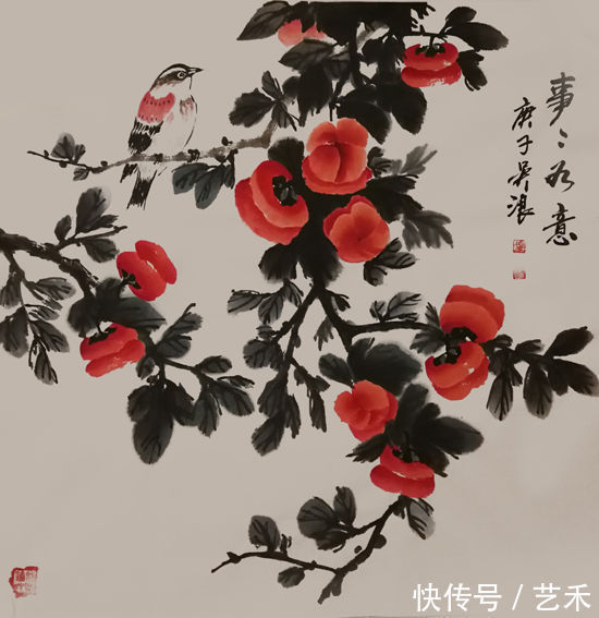 笔下|清心养眼多情趣---著名写意花鸟画家吴浪