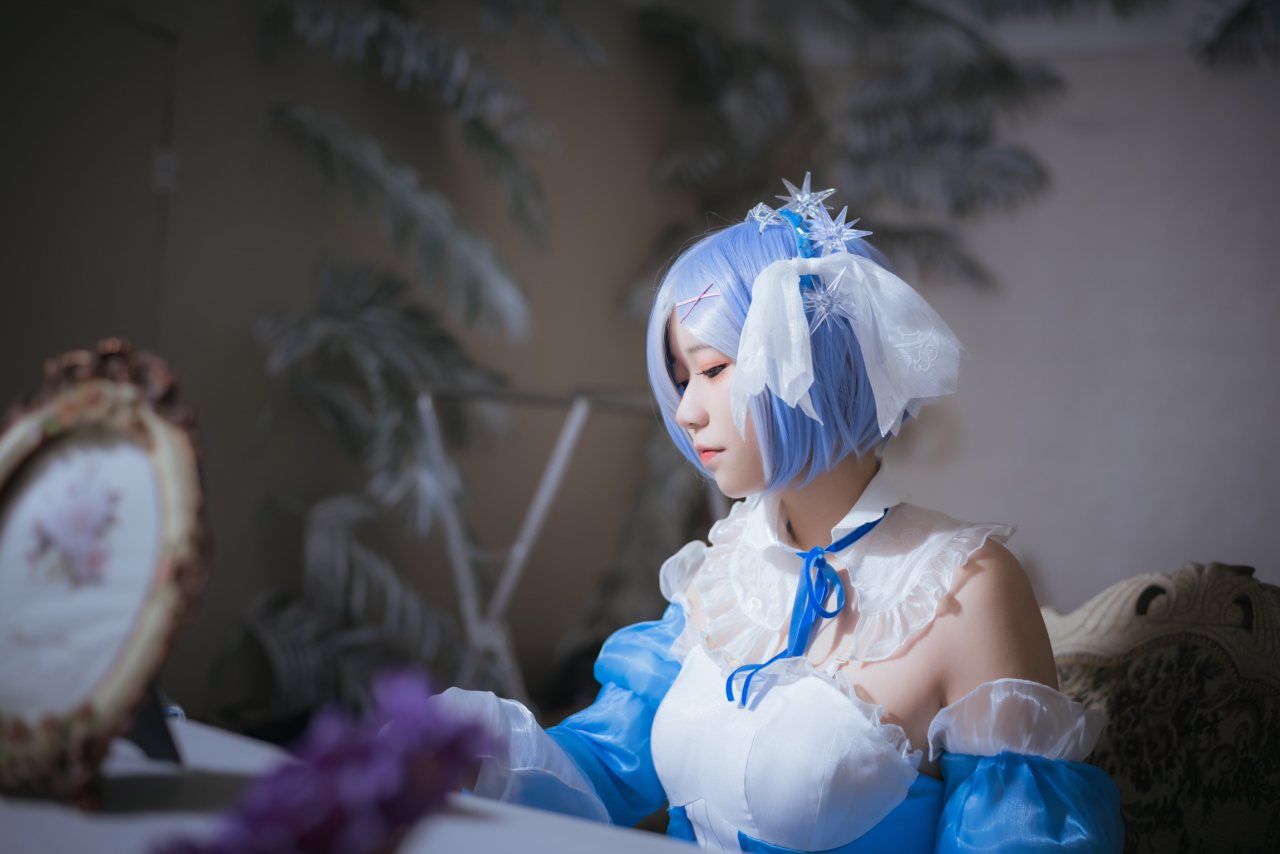 蕾姆|从零开始的异世界蕾姆的冰晶礼服cosplay
