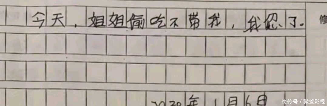 安徽一位姐姐发现弟弟暗藏的“记仇本”,上面写着“我忍了”