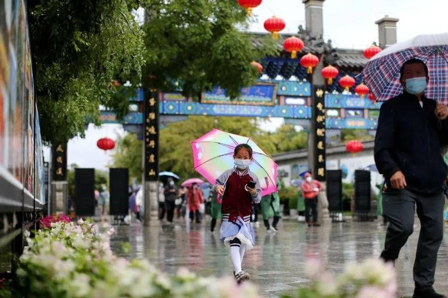 景区|天青色等烟雨，蓬莱阁景区宛如一幅唯美飘逸的水墨画