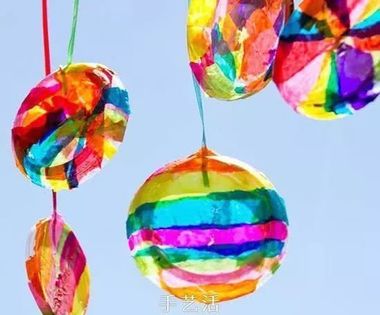 七色|和孩子一起制作七色彩虹挂件,挂在小房间,赏心悦目
