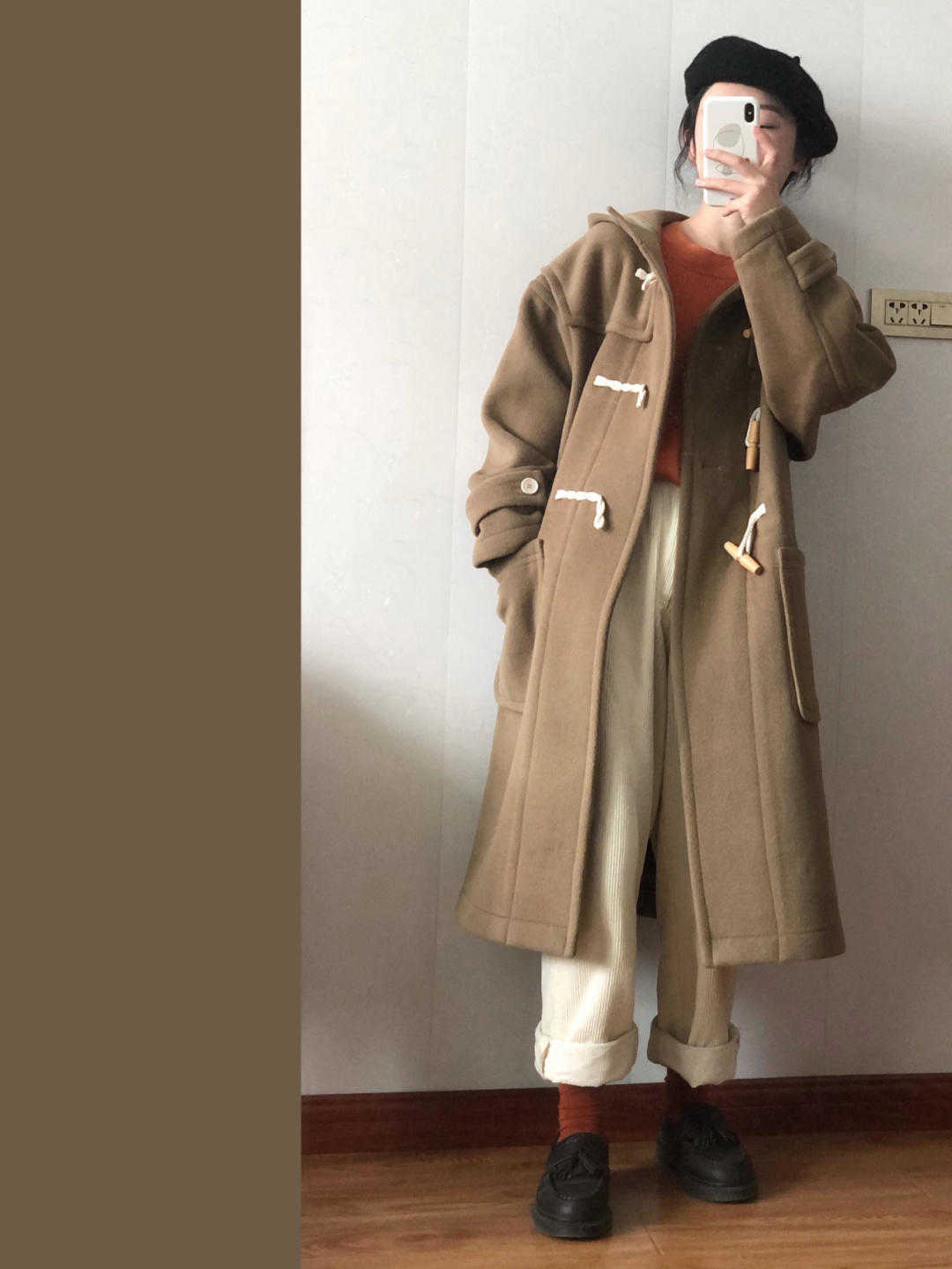 小姐姐 喜欢穿大衣的别再犹豫了！码住这款牛角扣大衣，上身效果真的很绝