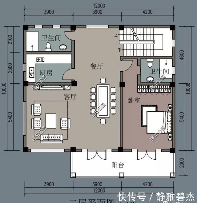 露台|农村建房位置好, 建个带商铺的户型把钱赚, 10套户型分享