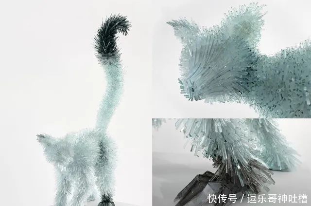 玻璃瓶|破碎的玻璃渣,在艺术家的手中,变成精美绝伦的动物雕塑