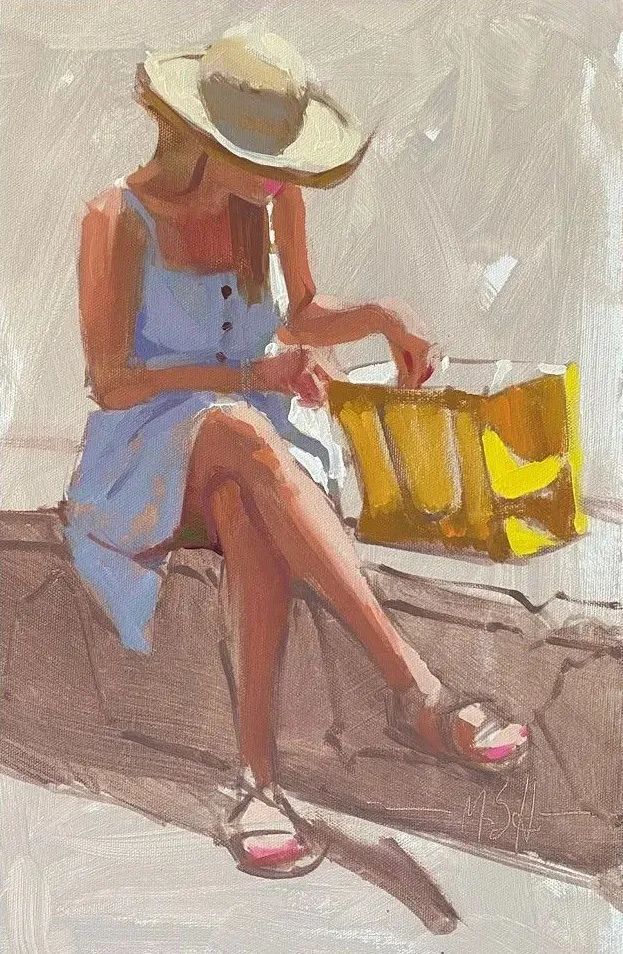 概括的笔触,光影和色彩具佳!