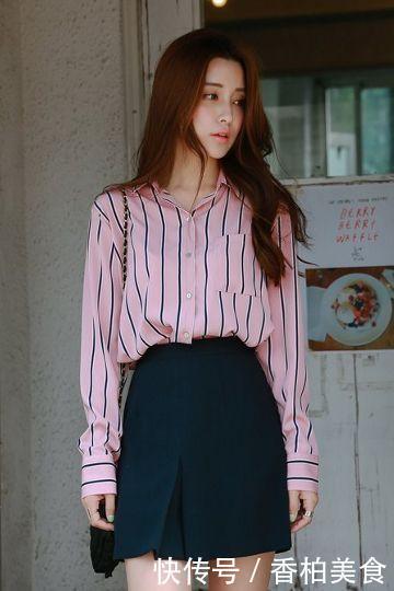 一定要必备的时尚单品!直条纹衬衫穿搭让你变身女强人!