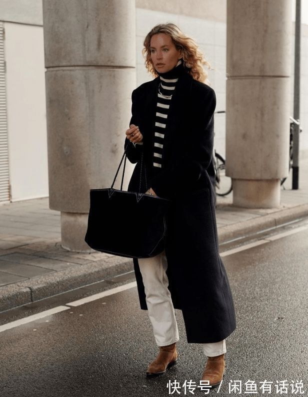 女人|女人过了40岁,穿得越简单越高级,冬天能玩转“黑白配”就是高手