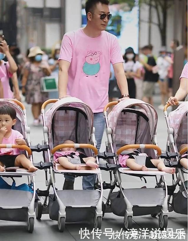 母乳|夫妻带6个娃逛街“横行霸道”,路人看呆,网友再一个凑葫芦娃