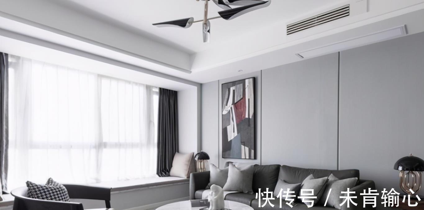 榻榻米|170㎡现代风格四居室，黑白撞色随处可见，整体房间质感十足