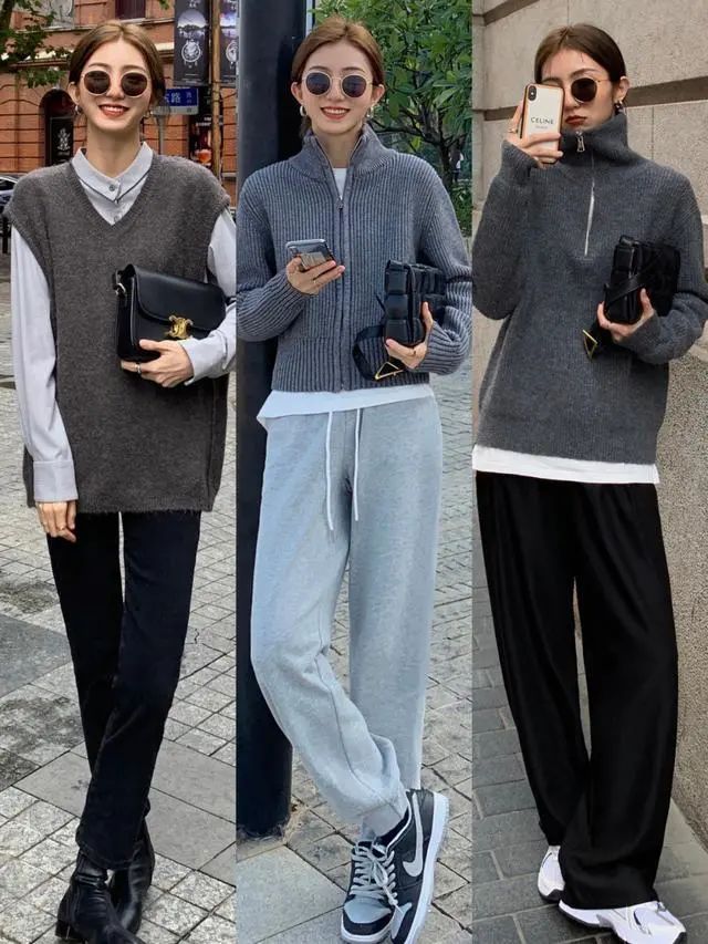 搭配|最近火了一种穿搭,“高领毛衣+长裤”,保暖性高又时髦,超好看
