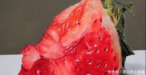颗草莓|一颗“草莓”卖几十万元,画面放大后,网友:堪比蒙娜丽莎的微笑
