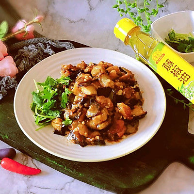 红烧香麻茄子