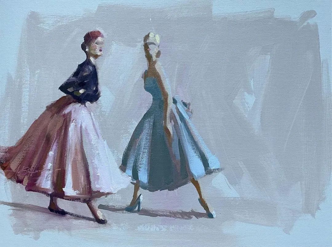 概括的笔触,光影和色彩具佳!