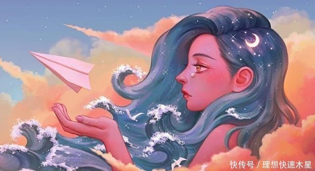 工作细胞|“月亮星星”拟人化头发做云、手捧月,国外画师不一样的脑洞!