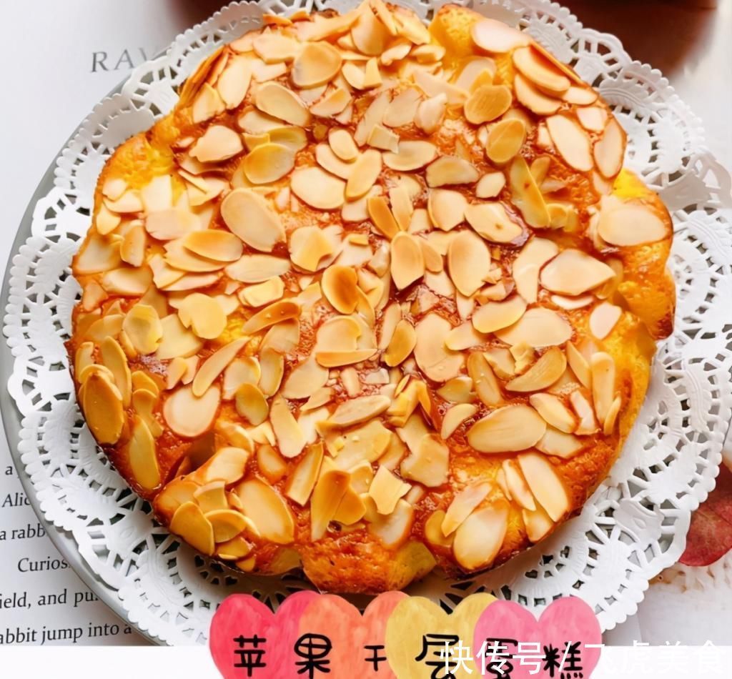 苹果|网红苹果千层蛋糕,奶香浓郁,不用打发就能搞定