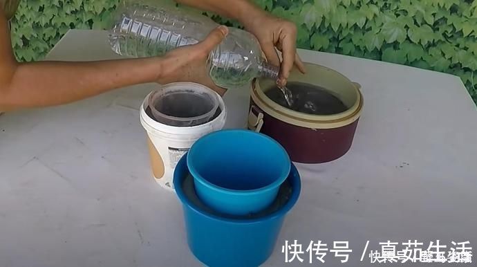 水磨石|旧啤酒瓶我要留着，砸碎了和水泥，做个水磨石花盆比陶瓷的好看