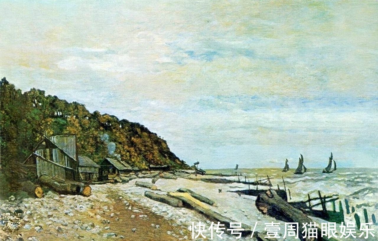 沙龙#成员的油画风格已发生变化,莫奈却坚持着,他才是忠实的印象派