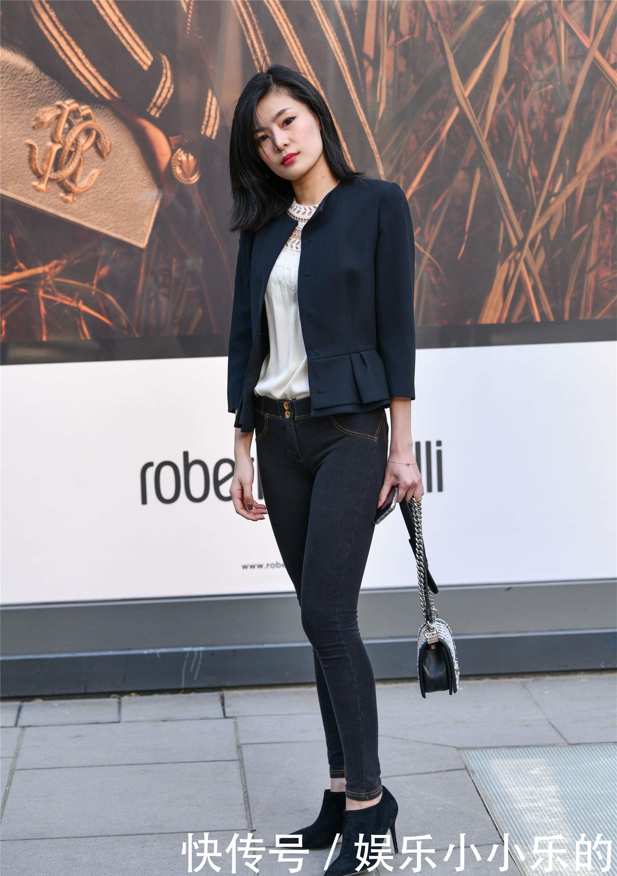 黑色穿搭,不光显瘦,显腿长效果也很明显