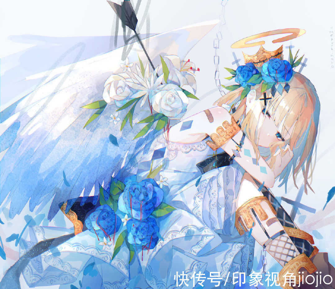 超级可爱@缤纷绚丽的和风少女插画,色彩搭配充满了碰撞感