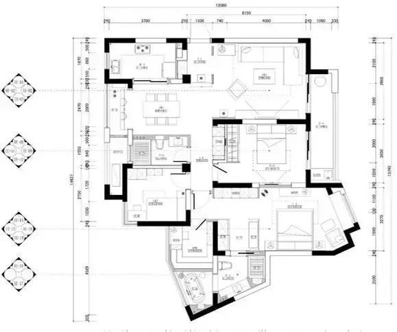 齐家青青|138平米现代港式风三居室装修,好想拥有这么美的家啊~