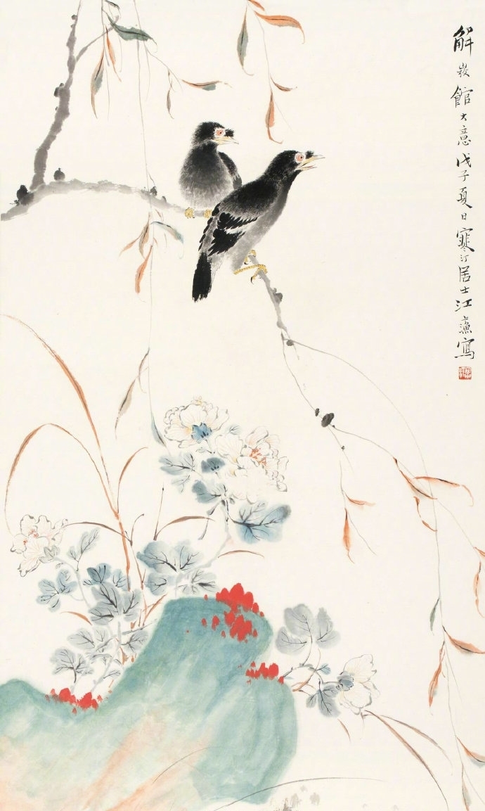 欣赏|清新淡雅江寒汀,花鸟欣赏!