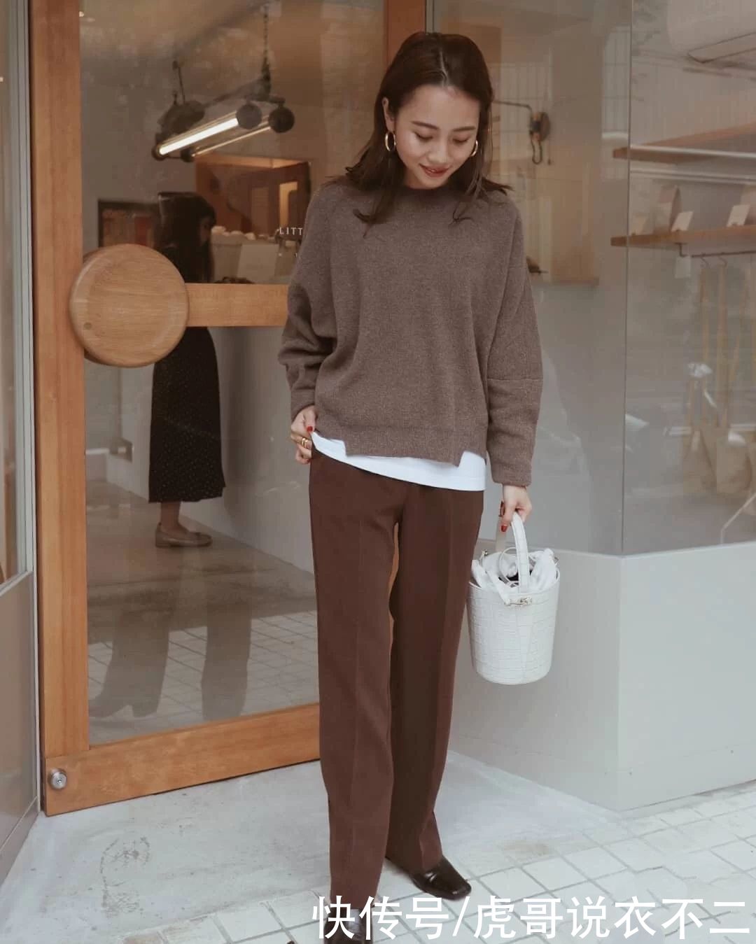  用高腰裤|155小个子日本博主好会穿，优雅轻熟又耐看，太值得借鉴了