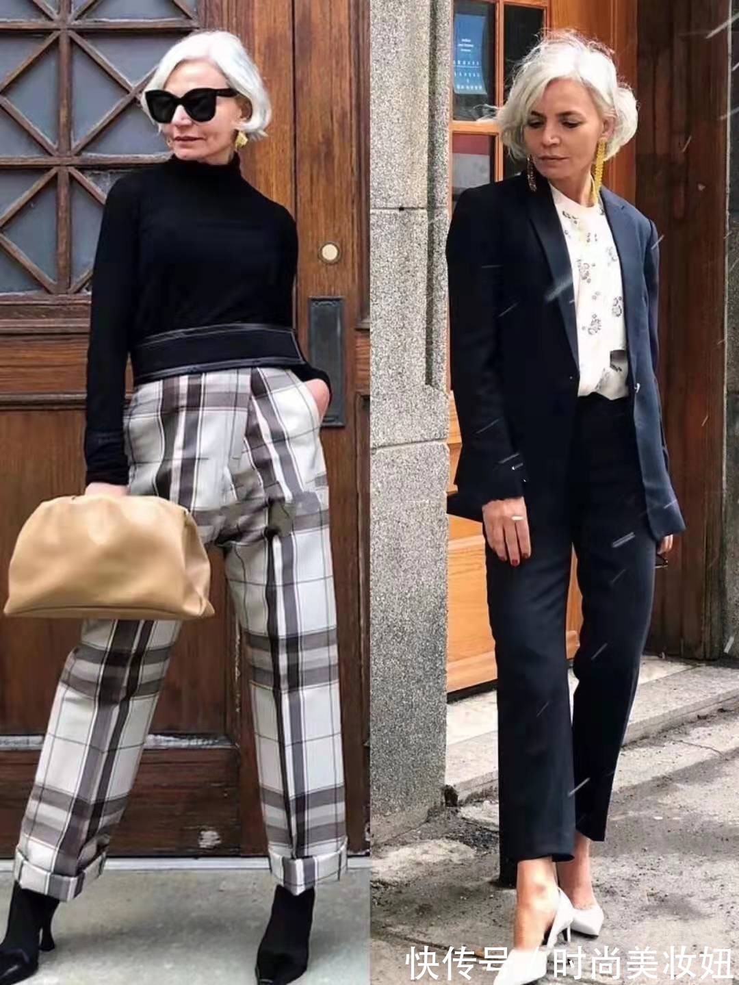 双腿|50岁的女人脱掉“大妈装”吧,学学这些气质穿搭,减龄又高级
