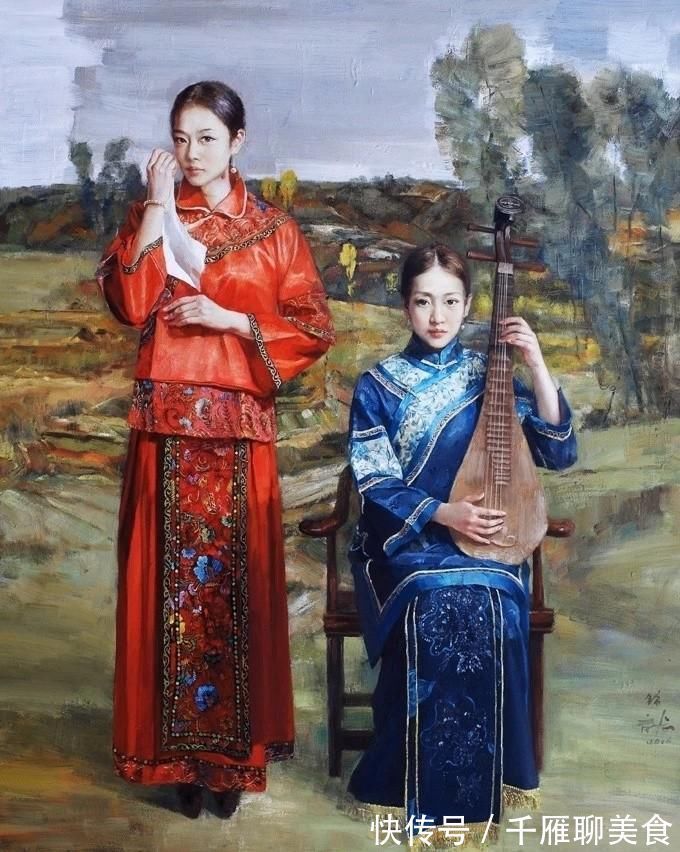 油画&古典东方女性之美——油画艺术家张锦龙女性人物作品欣赏