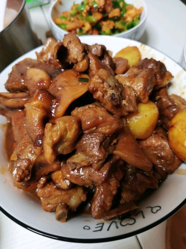 杏鲍菇烧排骨|杏鲍菇烧排骨