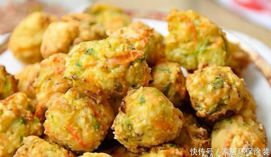 炸丸子有人放面粉,有人放淀粉?全不对,教你这样做,香酥又好吃
