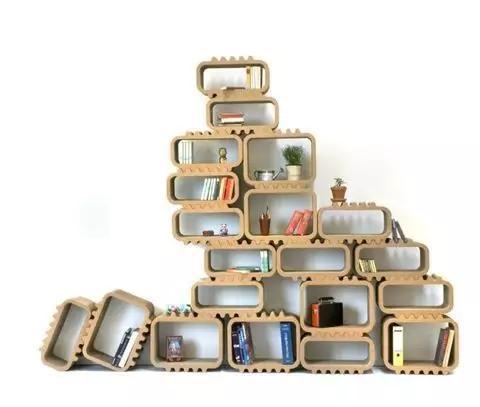 瓦楞纸|家里厚纸箱，以后统统留下来，一通粘贴，竟然连家具都不用买了