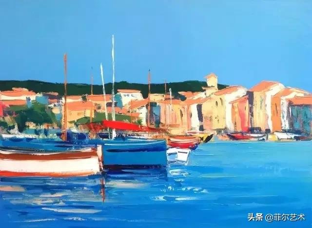 风景|法国画家Francis Taussac 笔下明快浓烈的色彩风景油画作品欣赏