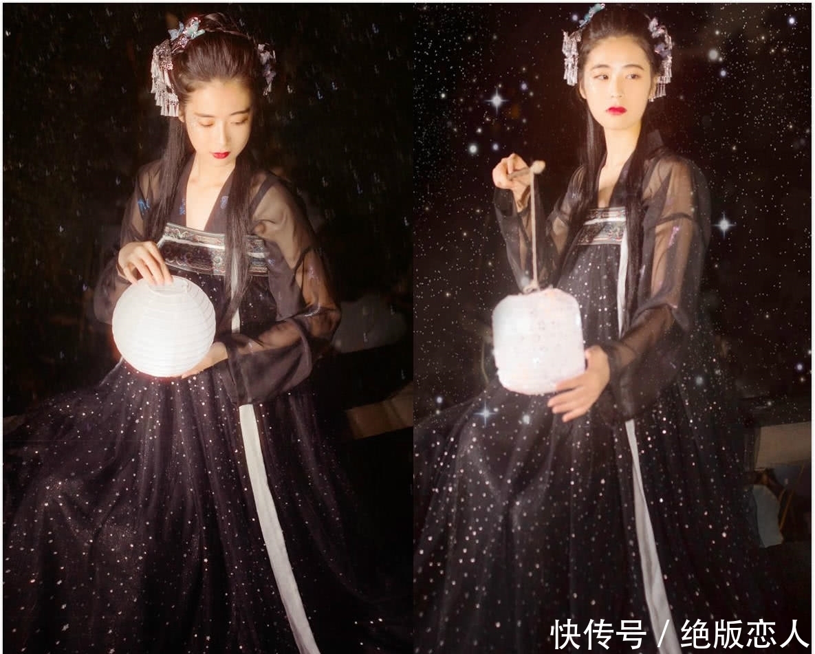 “星空系”汉服有多美?繁星月夜璀璨银河,完胜迪奥你想要哪件