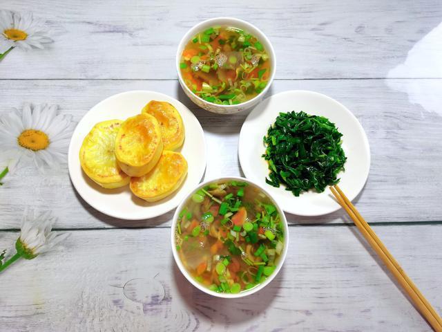 小肚腩|两口子的极简晚餐，少主食多蔬菜，连吃五天，小肚腩悄悄不见了