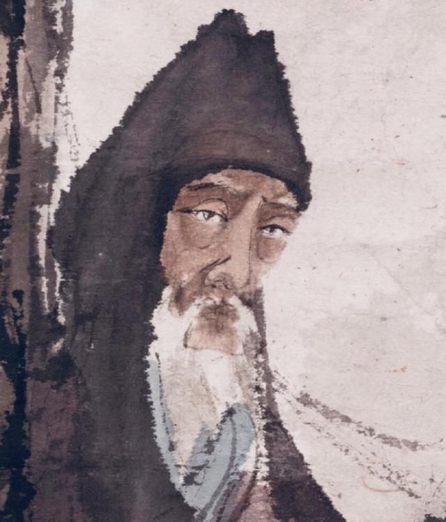 九老图!傅抱石这幅《九老图》意境太高,完胜了范曾的仿古人物画