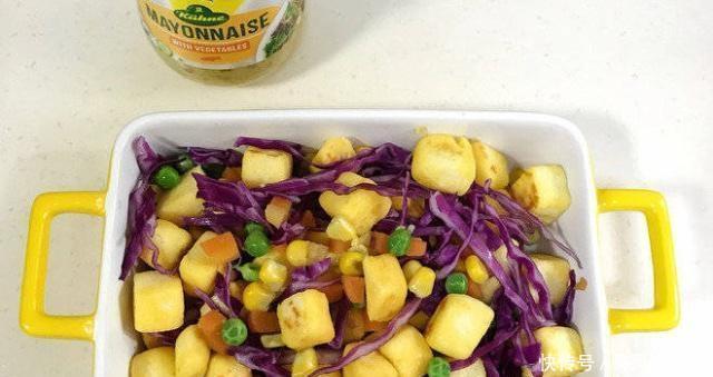 馒头什锦蔬|早餐还吃烤面包吗馒头加蔬菜沙拉,再加一种,营养健康