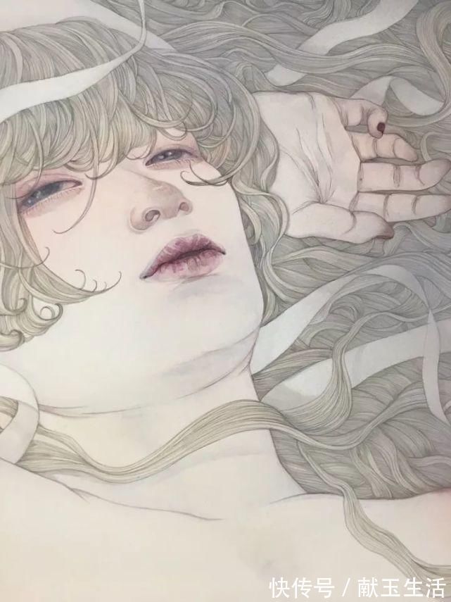 铅笔#她的铅笔插画,画出每个女孩的心声,美到让人陶醉~