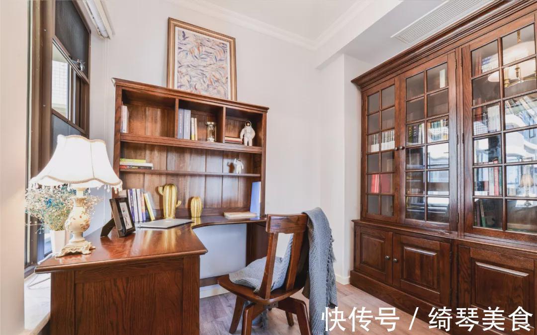 美式|142平美式四居室,户型方正,色调浪漫又温馨,以后有房也这样装